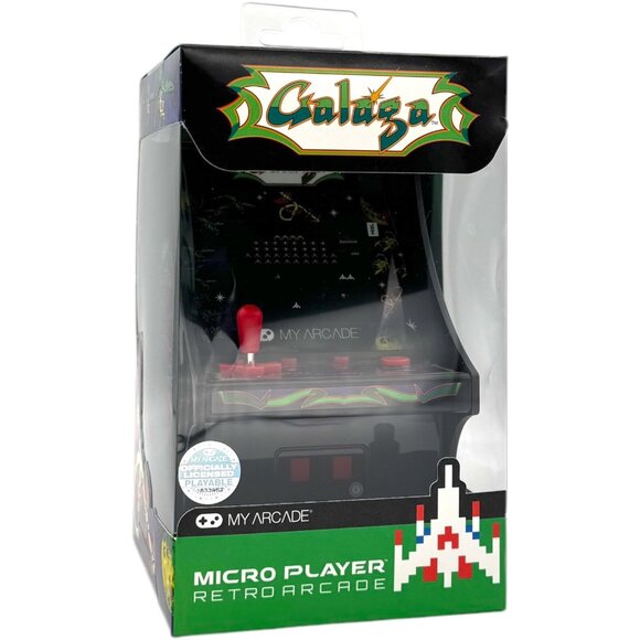 My Arcade Galaga Micro Player Retro Mini Handheld Game Cabinet USB Power - Picture 1 of 5